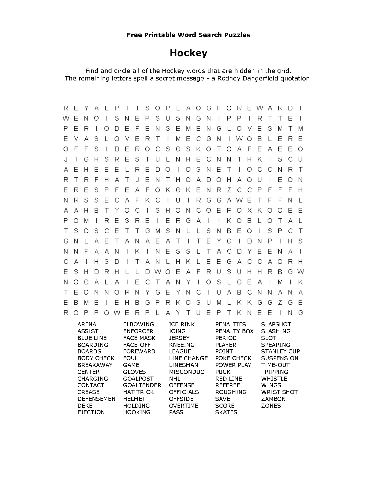 Free Printable 100 Word Search