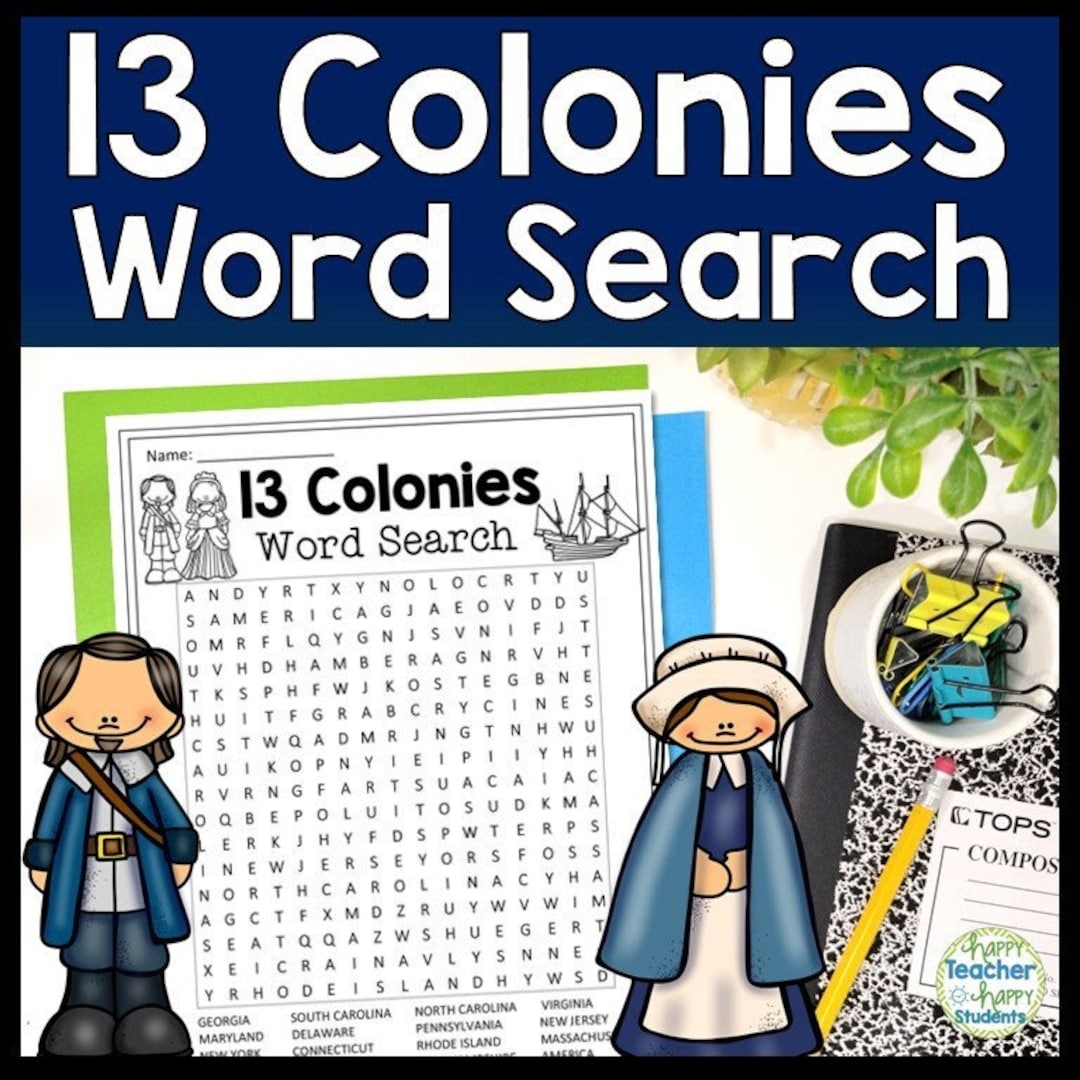 13 Colonies Word Search Activity Answer Key Included 13 Colonies Worksheet Thirteen Colonies Homeschool History Printable PDF Etsy 13 Colonies Word Search Activity Answer Key Included 13 Colonies Worksheet Thirteen Colonies Homeschool History Printable PDF Etsy