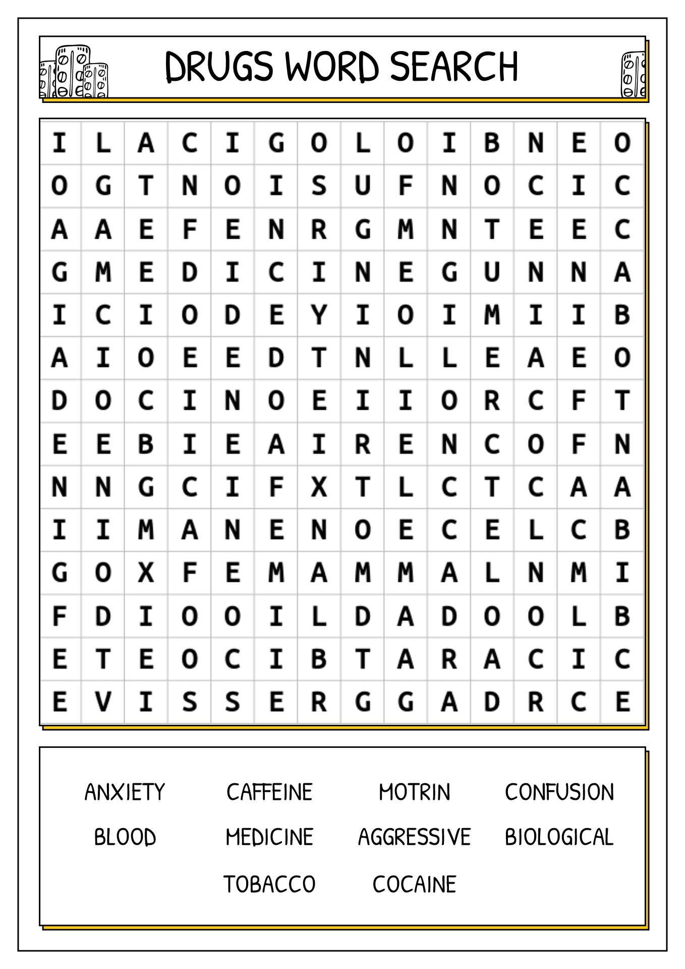 14 Drug Free Worksheets Activities Free PDF At Worksheeto Worksheets Library