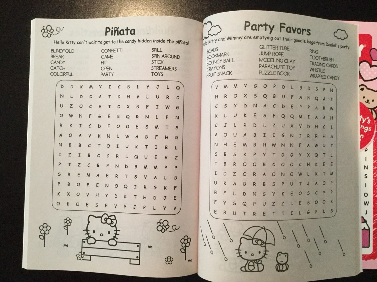 Printable Hello Kitty Word Search Puzzles