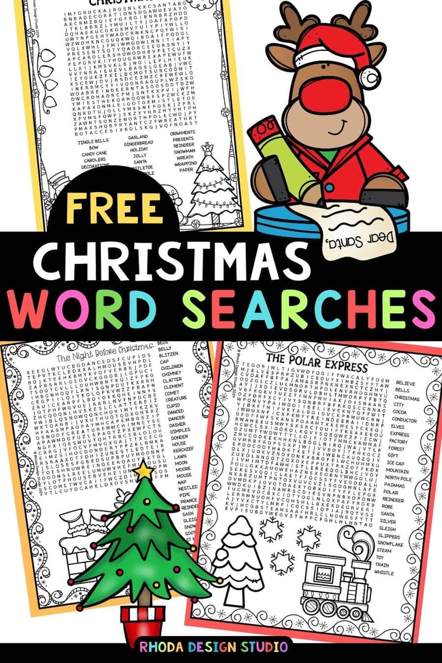 Printable Christmas Word Search 4th Grade