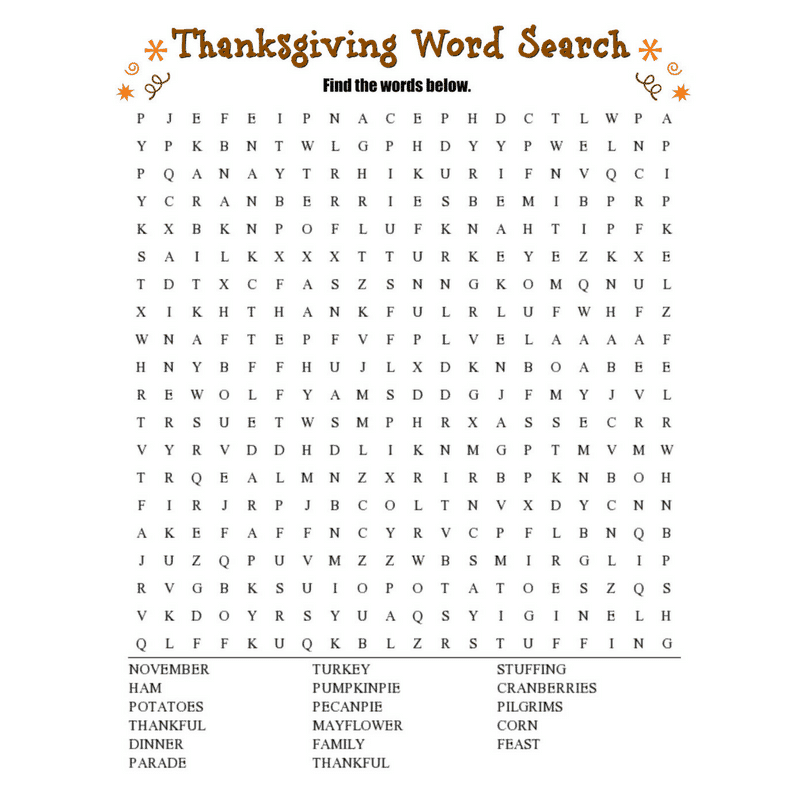 Word Searches Printable For Middle School