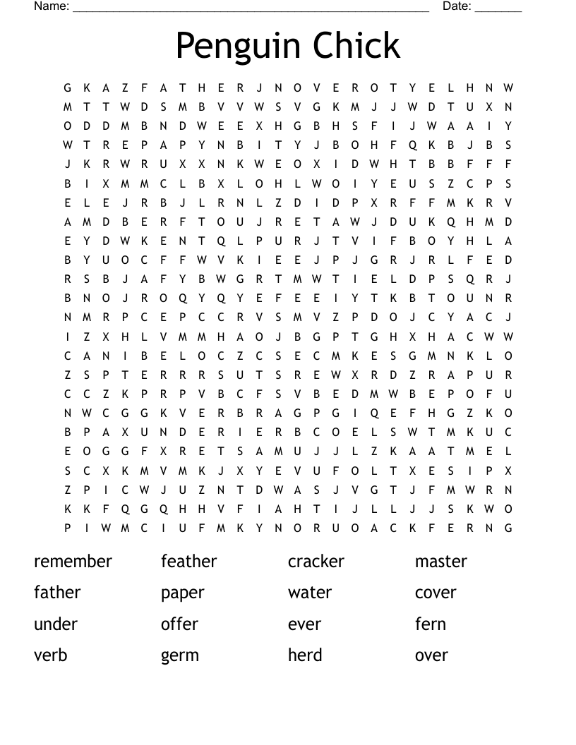 2nd Grade Word Search WordMint
