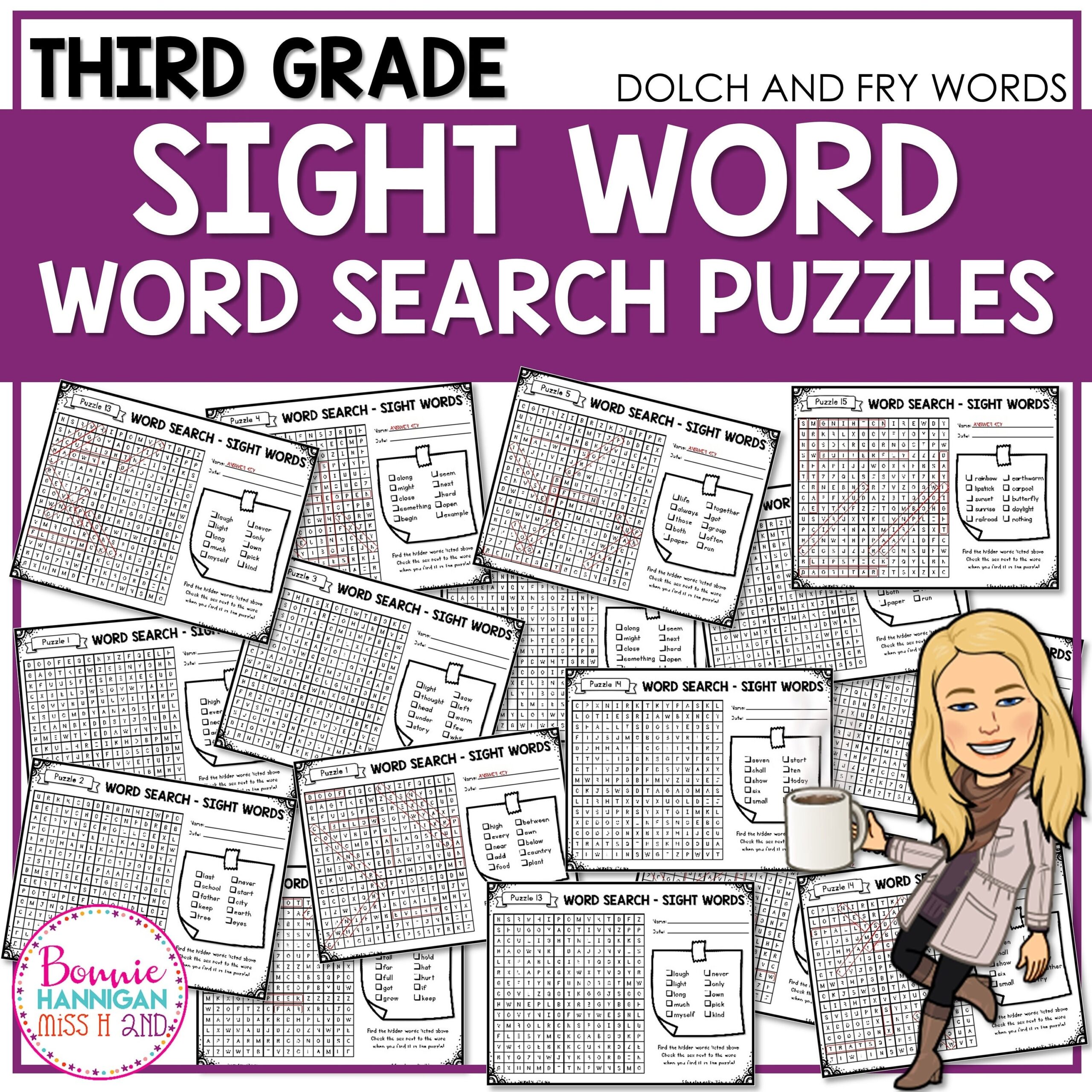 Free Printable Third Grade Word Search