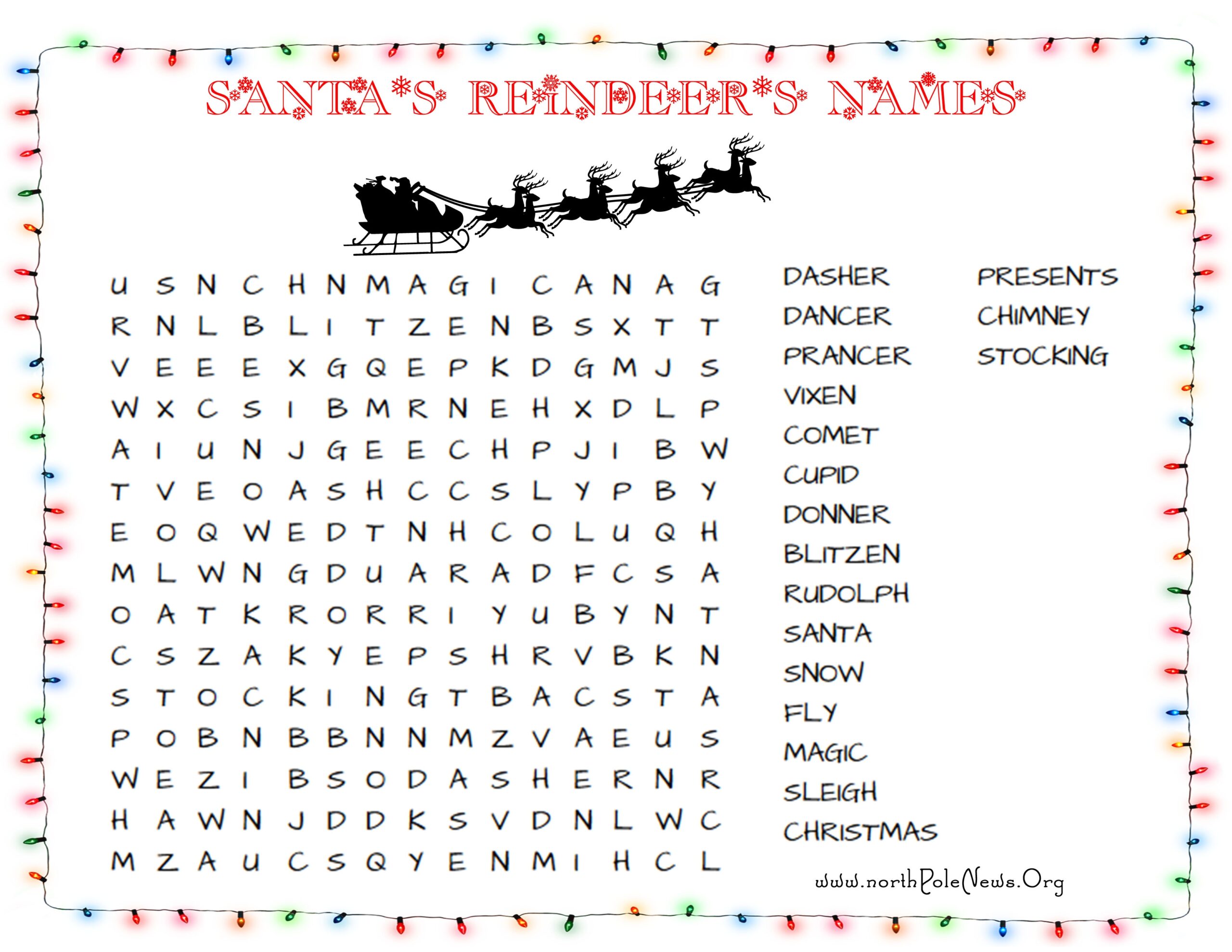 45 Free Christmas Word Search Puzzles For Kids