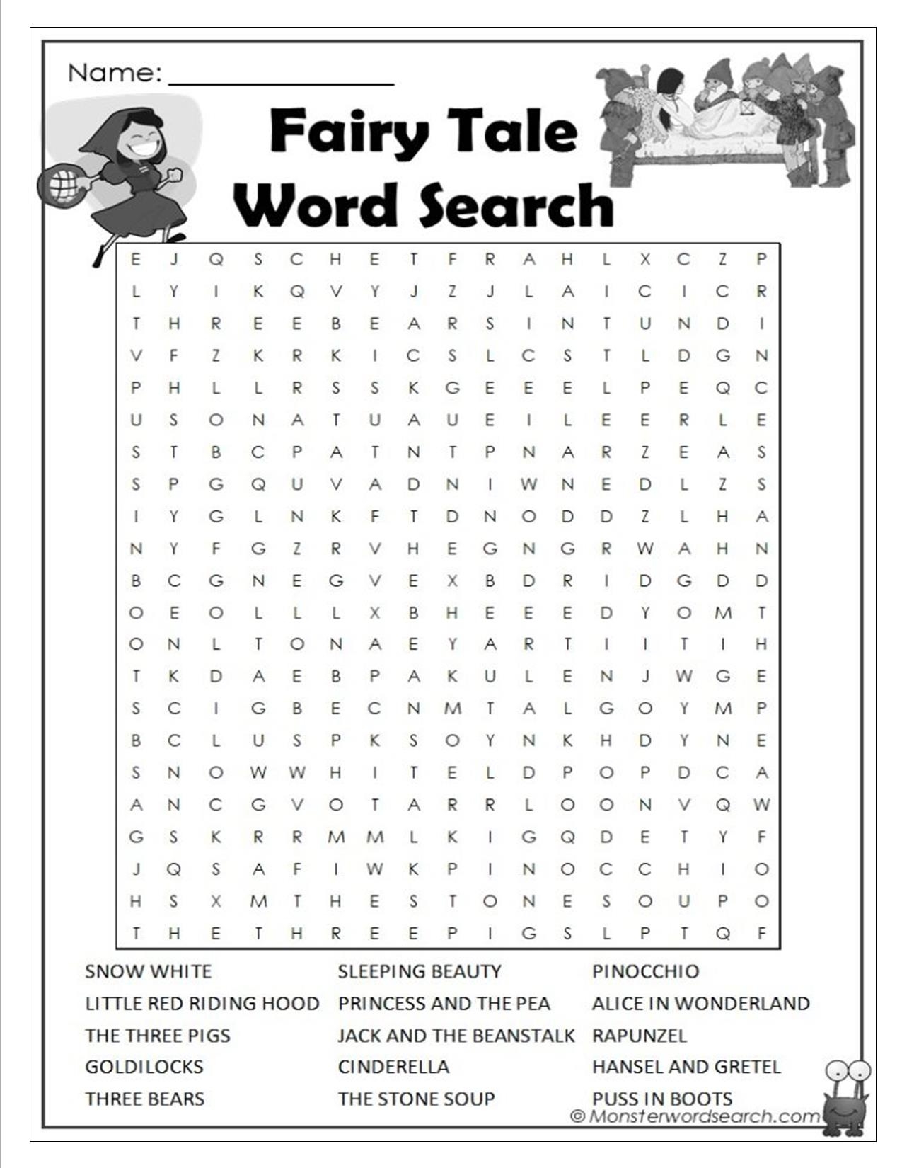6th Grade Word Search Puzzles Printable