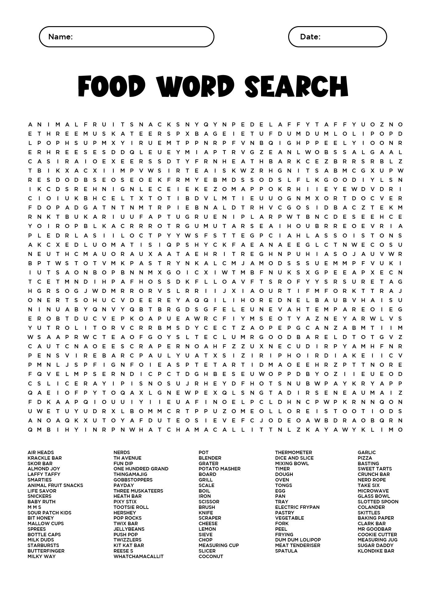 Huge Word Search Printable Huge Word Search Printable