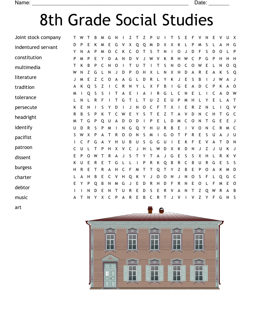 8th Grade Social Studies Word Search WordMint