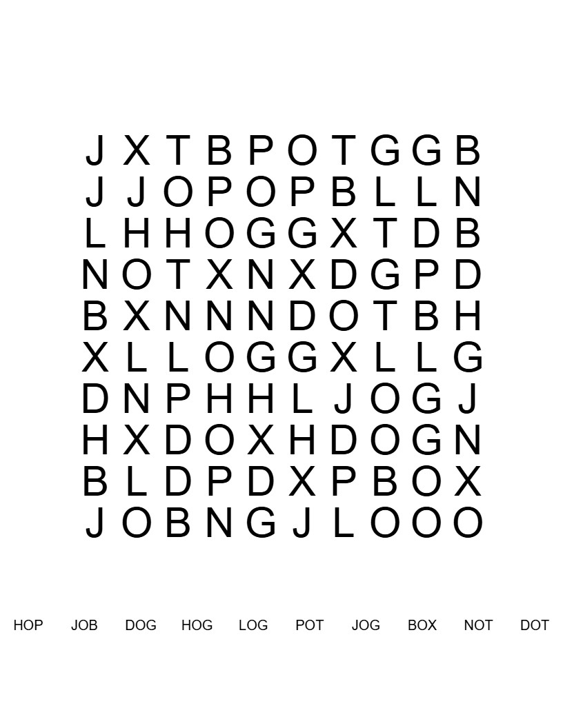 A E I O U Printable CVC Word Searches For Short Vowel Vocabulary Classful