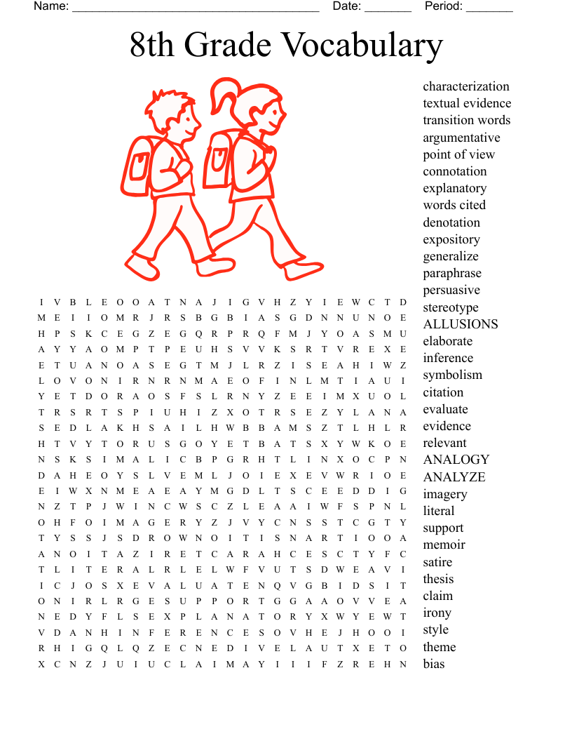 Academic Vocabulary Word Search WordMint