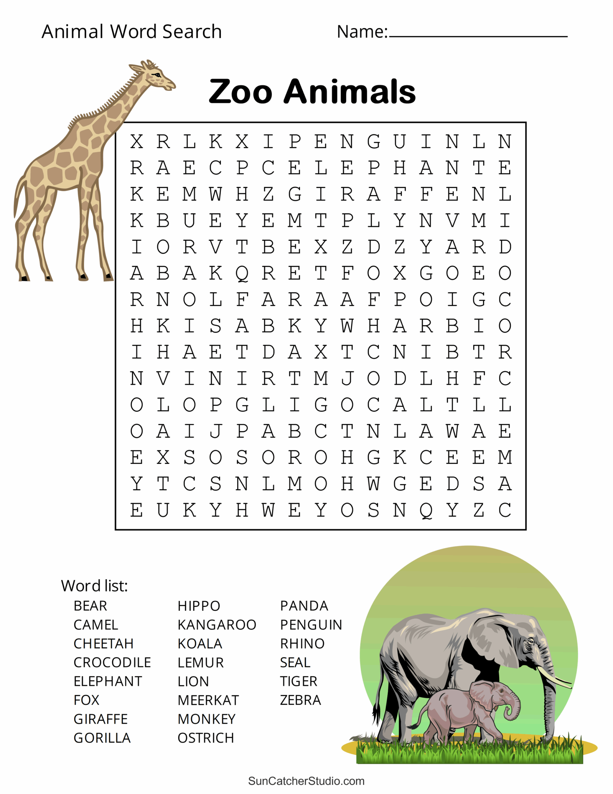 Animal Word Search Free Printable Dog Pet Dinosaur Puzzles Free Printables Monograms Design Tools Patterns U0026 DIY Projects