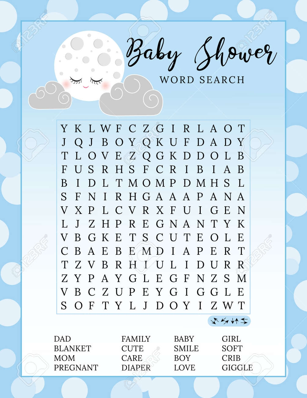 Baby Word Search Free Printable