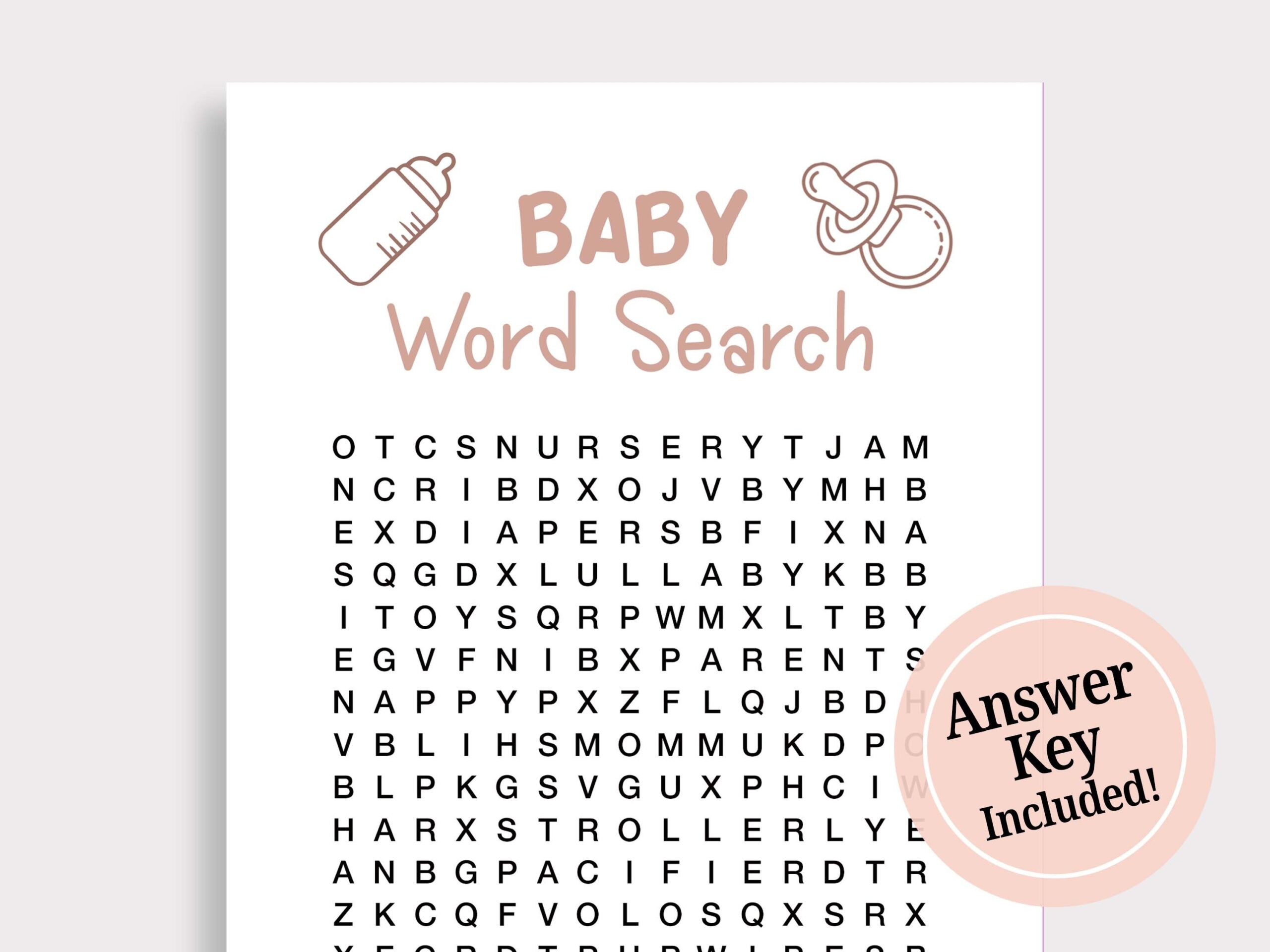 Baby Word Search Game Girl Baby Shower Games Pink Baby Shower Game Word Search Puzzle Fun Baby Shower Games Instant Download Printable S16 Baby Word Search Game Girl Baby Shower Games Pink Baby Shower Game Word Search Puzzle Fun Baby Shower Games Instant Download Printable S16