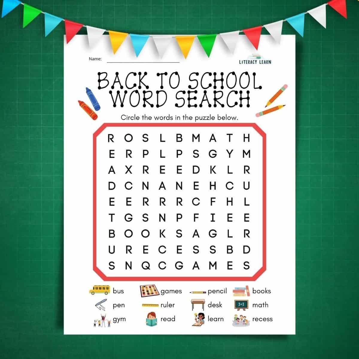 Word Search Printable For 3rd Grade