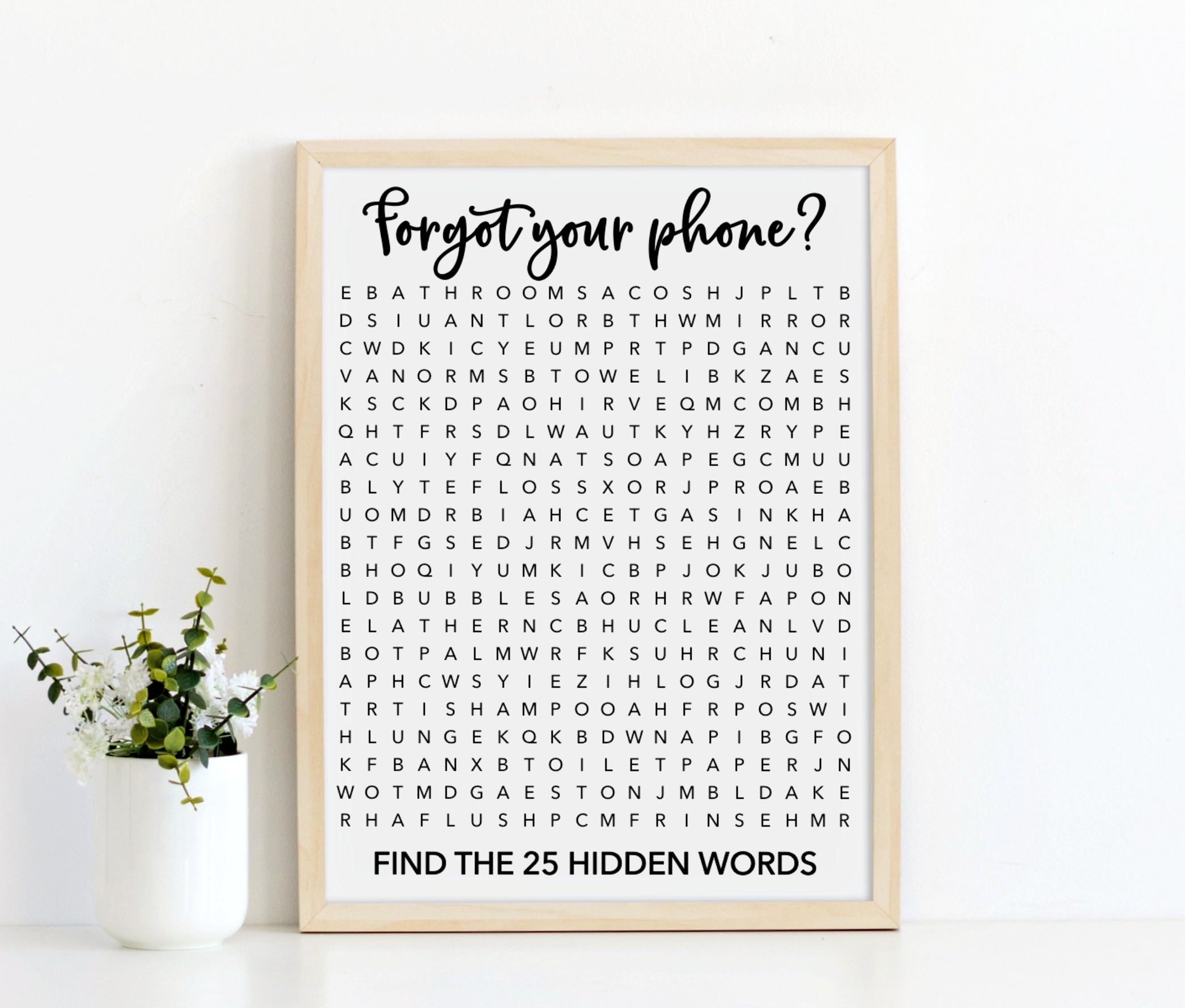 Bathroom Word Search And Maze Puzzles Free Printables