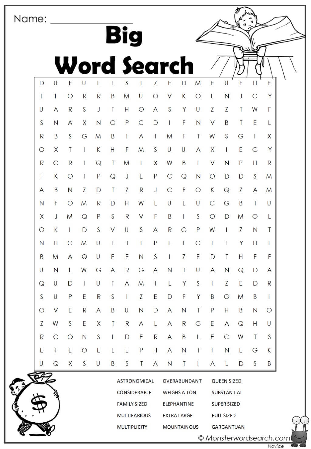 Big Word Search Monster Word Search Big Word Search Monster Word Search