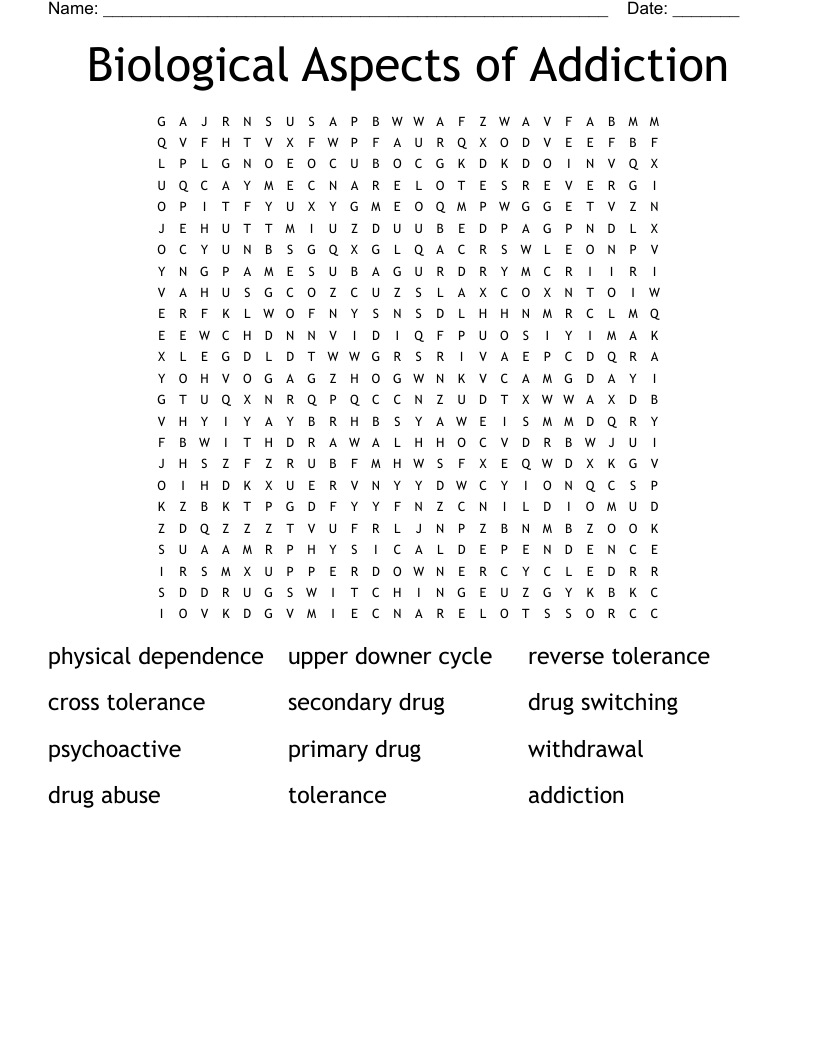 Word Search Addict Printable