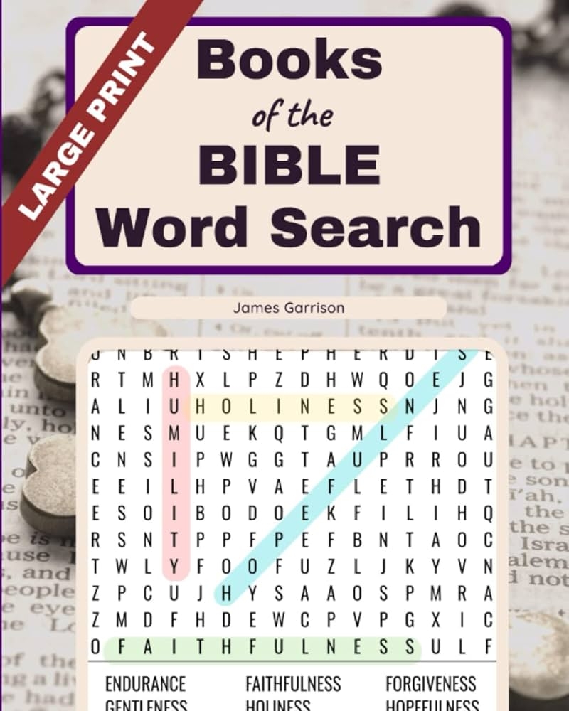 Books Of The Bible Word Search 66 Bible Book Themed Large Print Books Of The Bible Word Search 66 Bible Book Themed Large Print