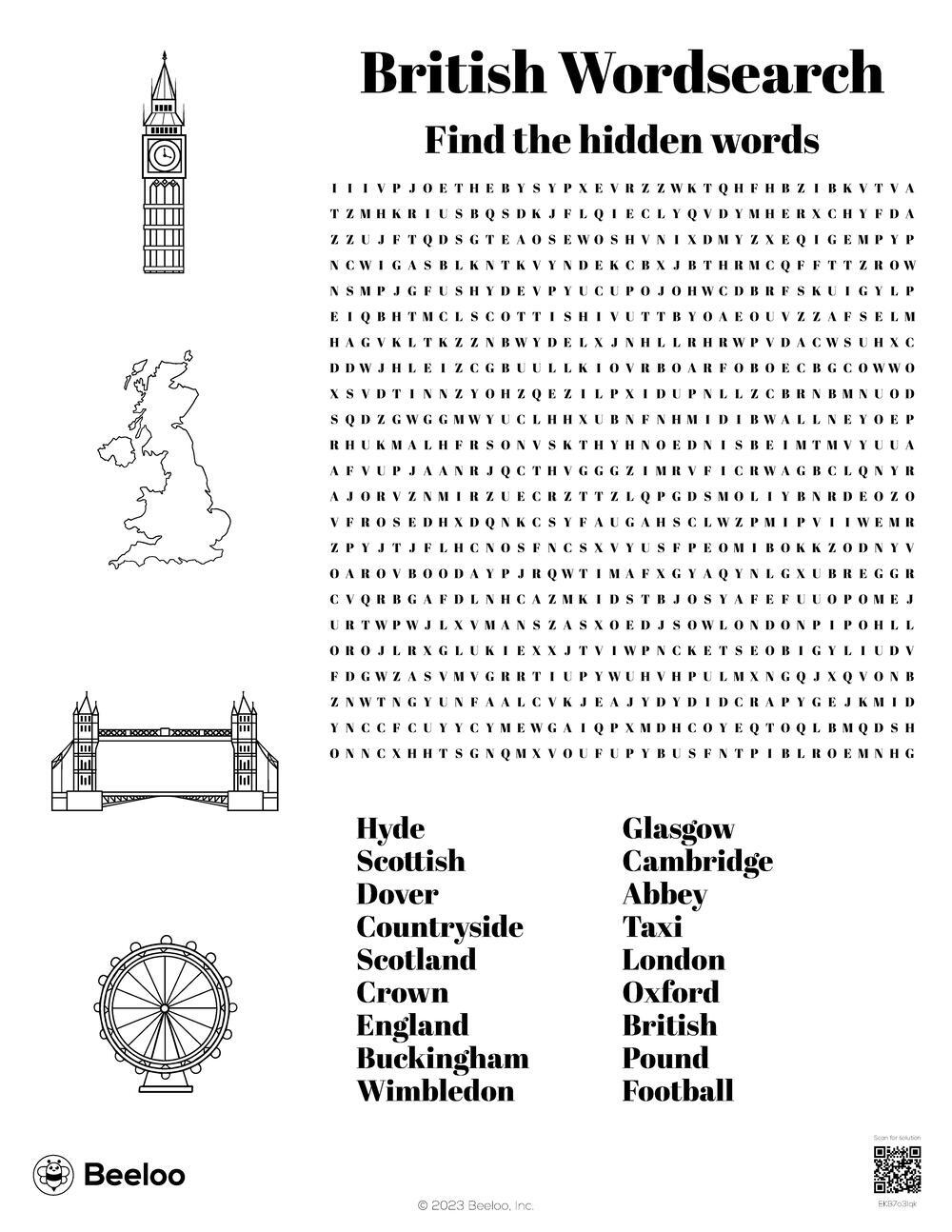London Word Search Printables London Word Search Printables