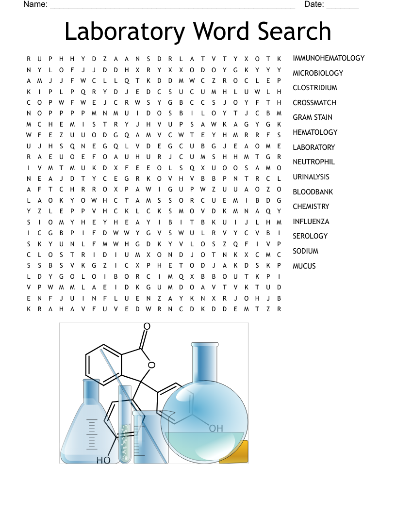 Chemistry Chapters 1 And 2 Vocabulary Word Search WordMint