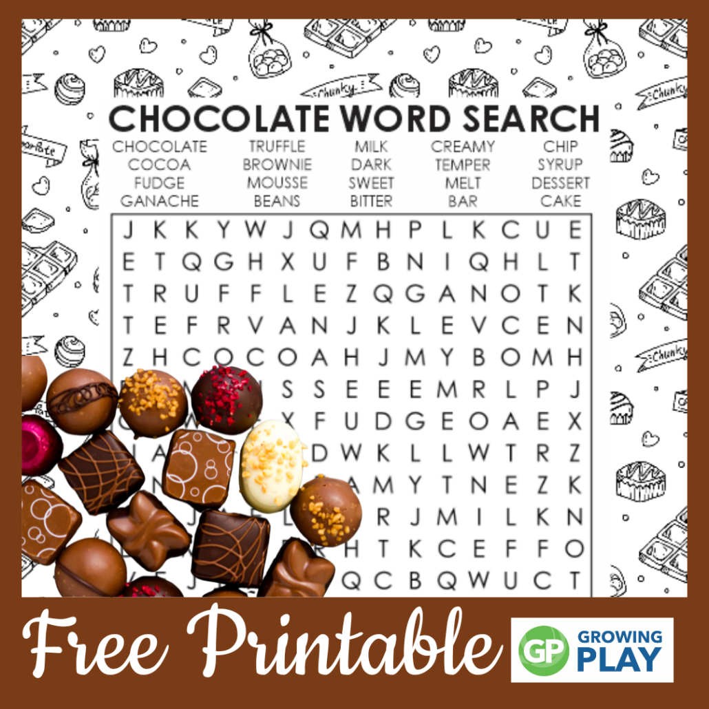 Free Printable Chocolate Word Searches