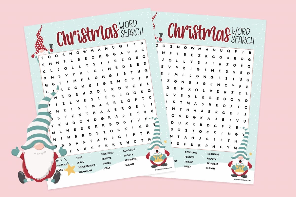 Free Christmas Word Search Games Printable