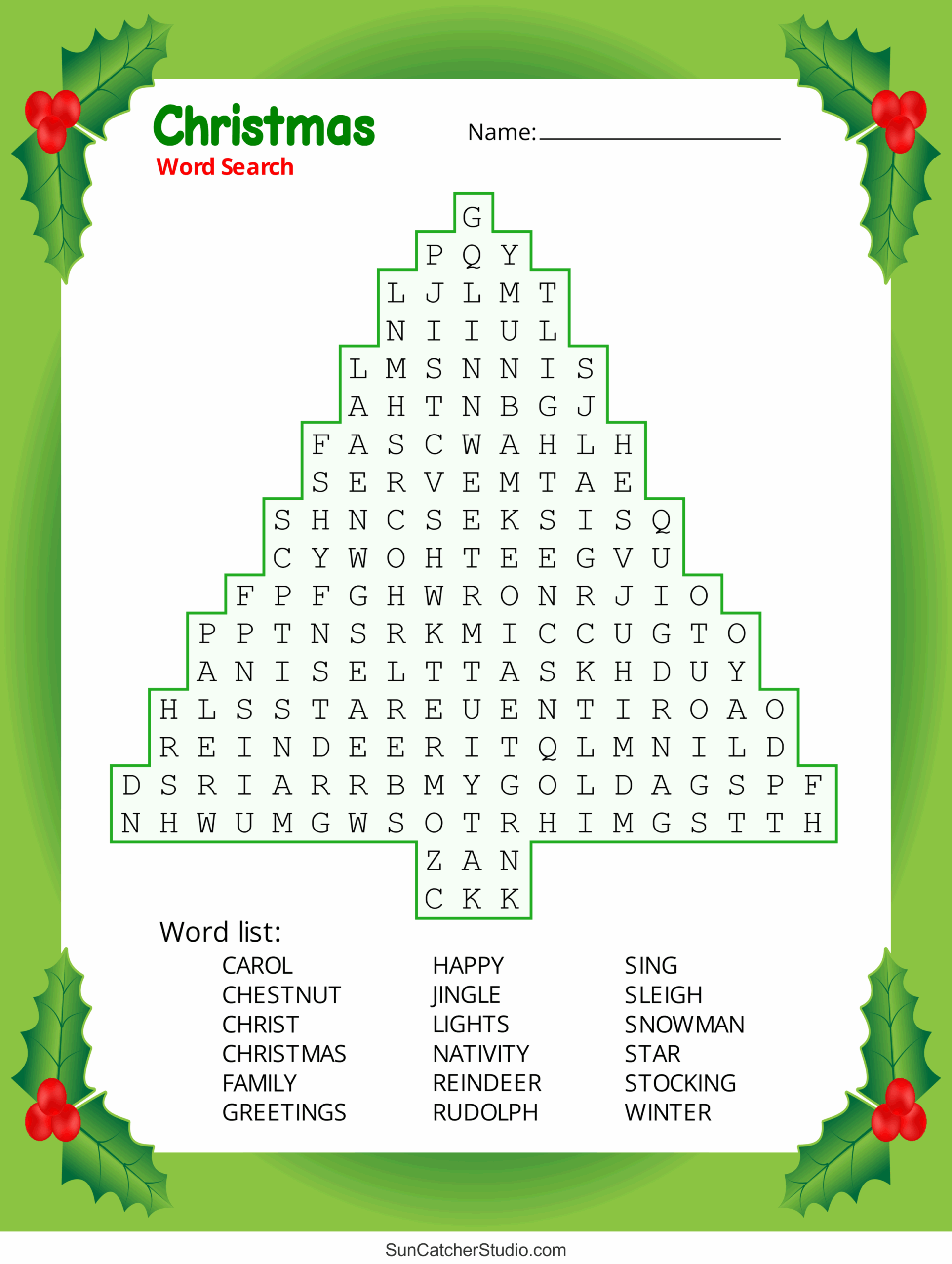 Christmas Word Search Free Printable PDF Puzzles Free Printables Monograms Design Tools Patterns U0026 DIY Projects Christmas Word Search Free Printable PDF Puzzles Free Printables Monograms Design Tools Patterns U0026 DIY Projects