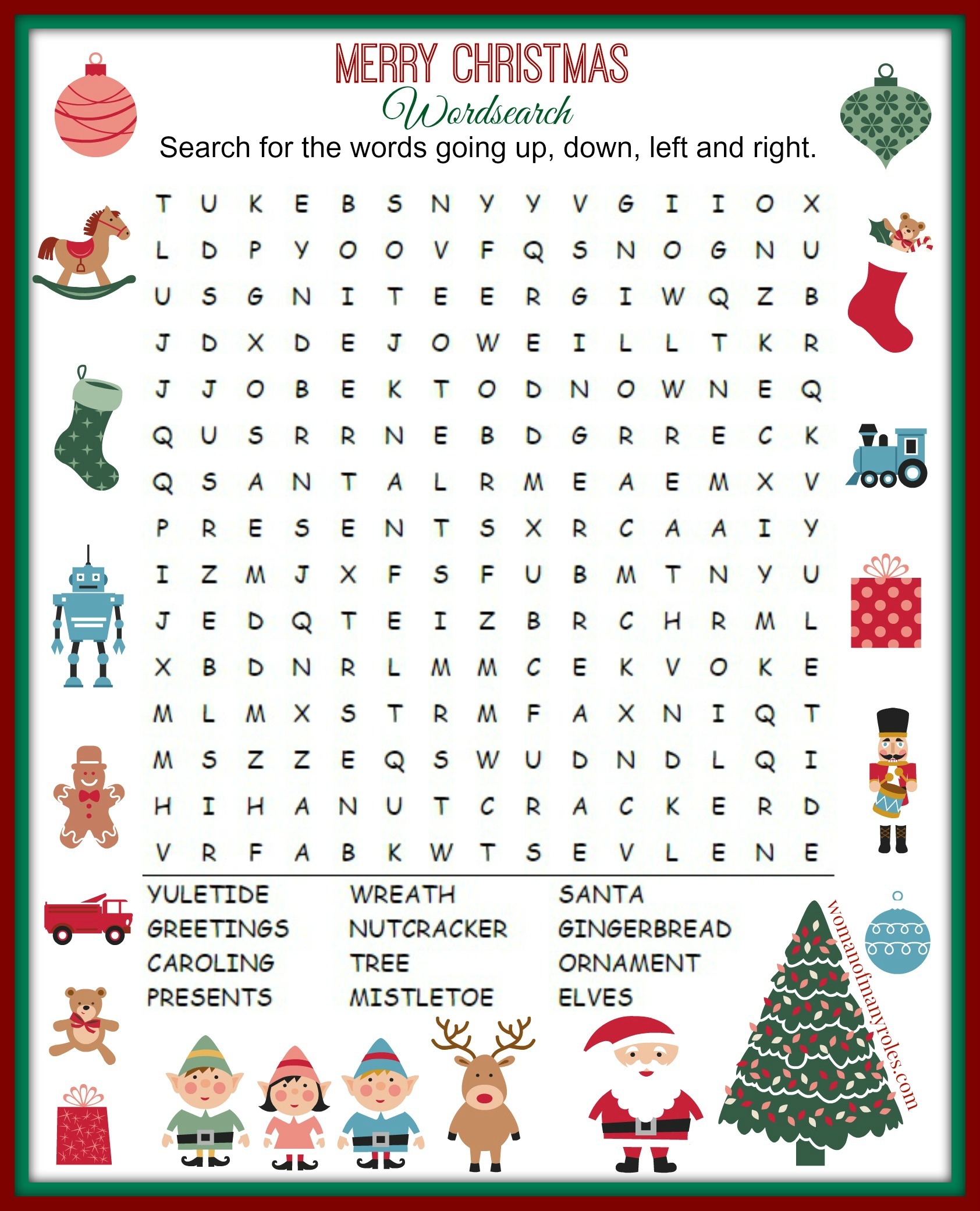 Free Printable Christmas Word Search Pages Free Printable Christmas Word Search Pages