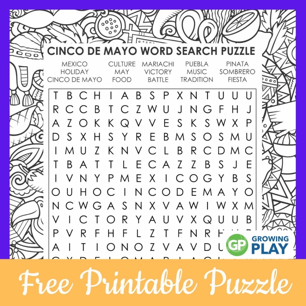 Mexico States Word Search Free Printable