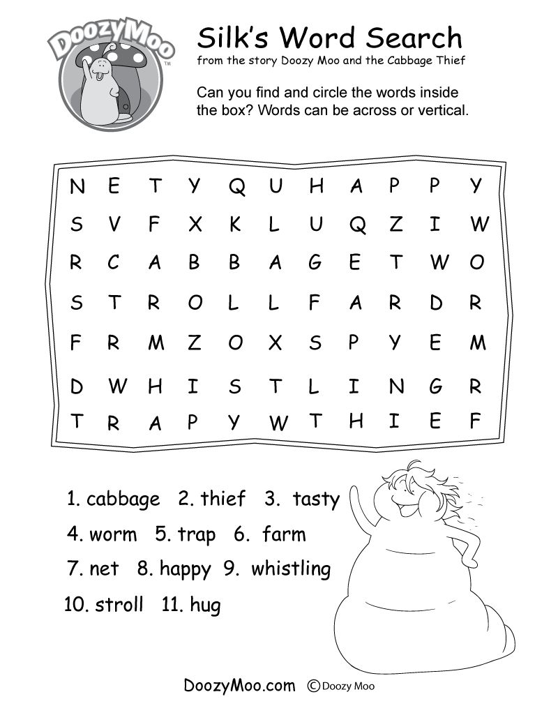 Montessori Word Search Printable