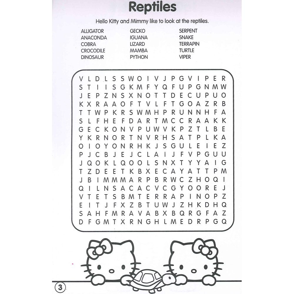 Cinnamoroll Word Search
