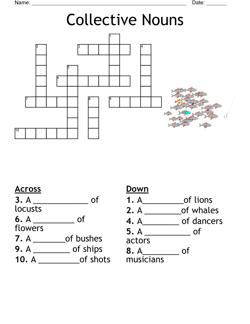 Collective Nouns Word Search WordMint