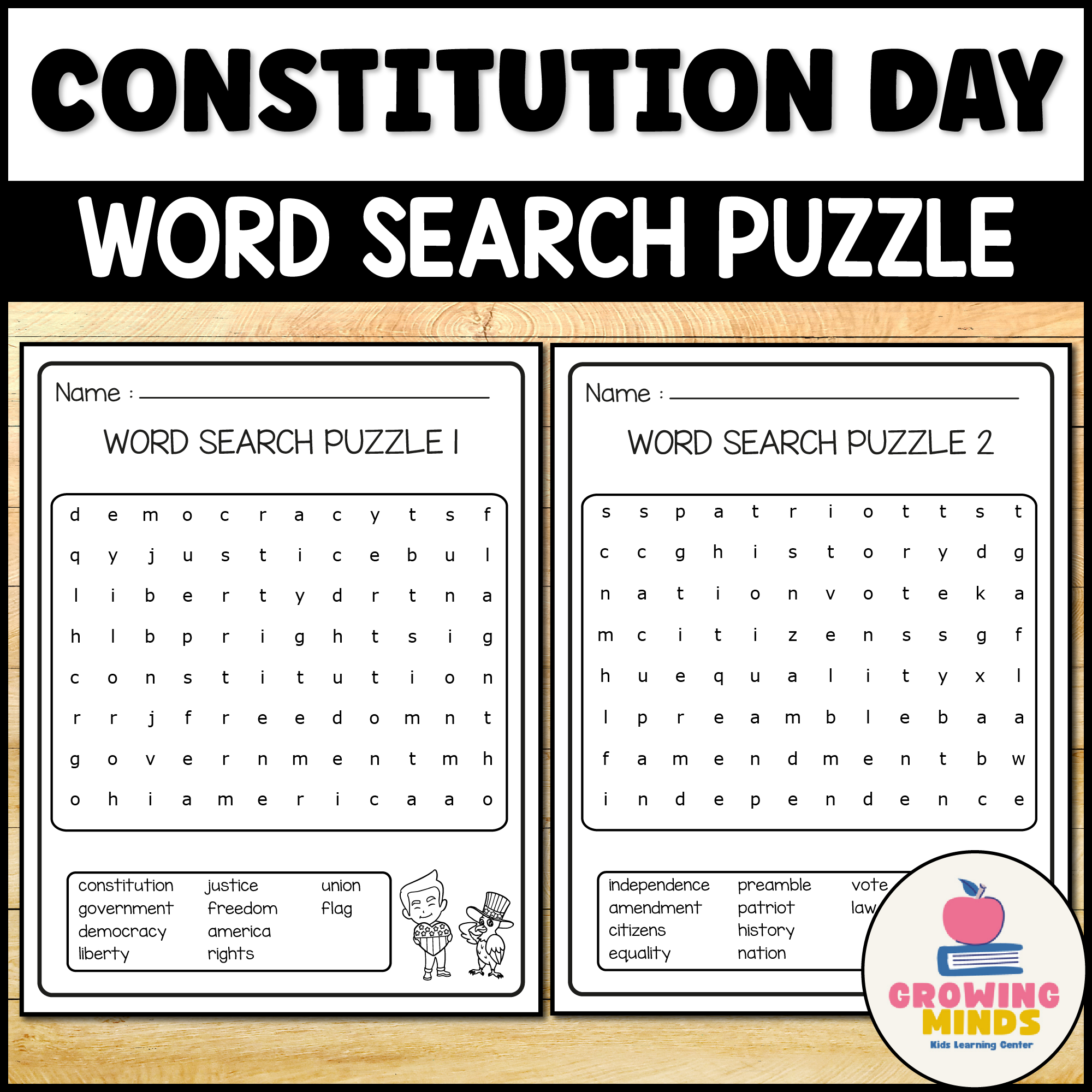 Constitution Day Word Search Puzzle Worksheet Activity Made By Teachers Constitution Day Word Search Puzzle Worksheet Activity Made By Teachers