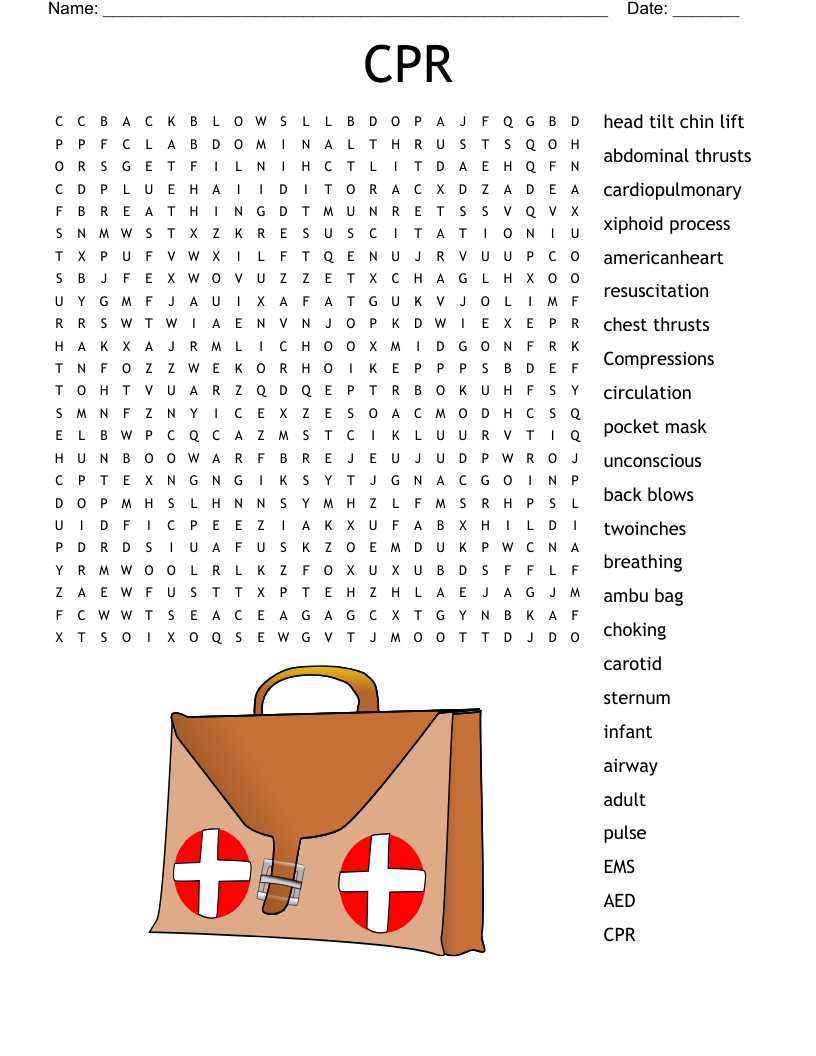 CPR Word Search WordMint