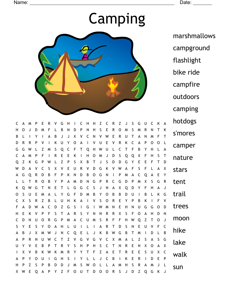 Cub Scouts Word Search WordMint