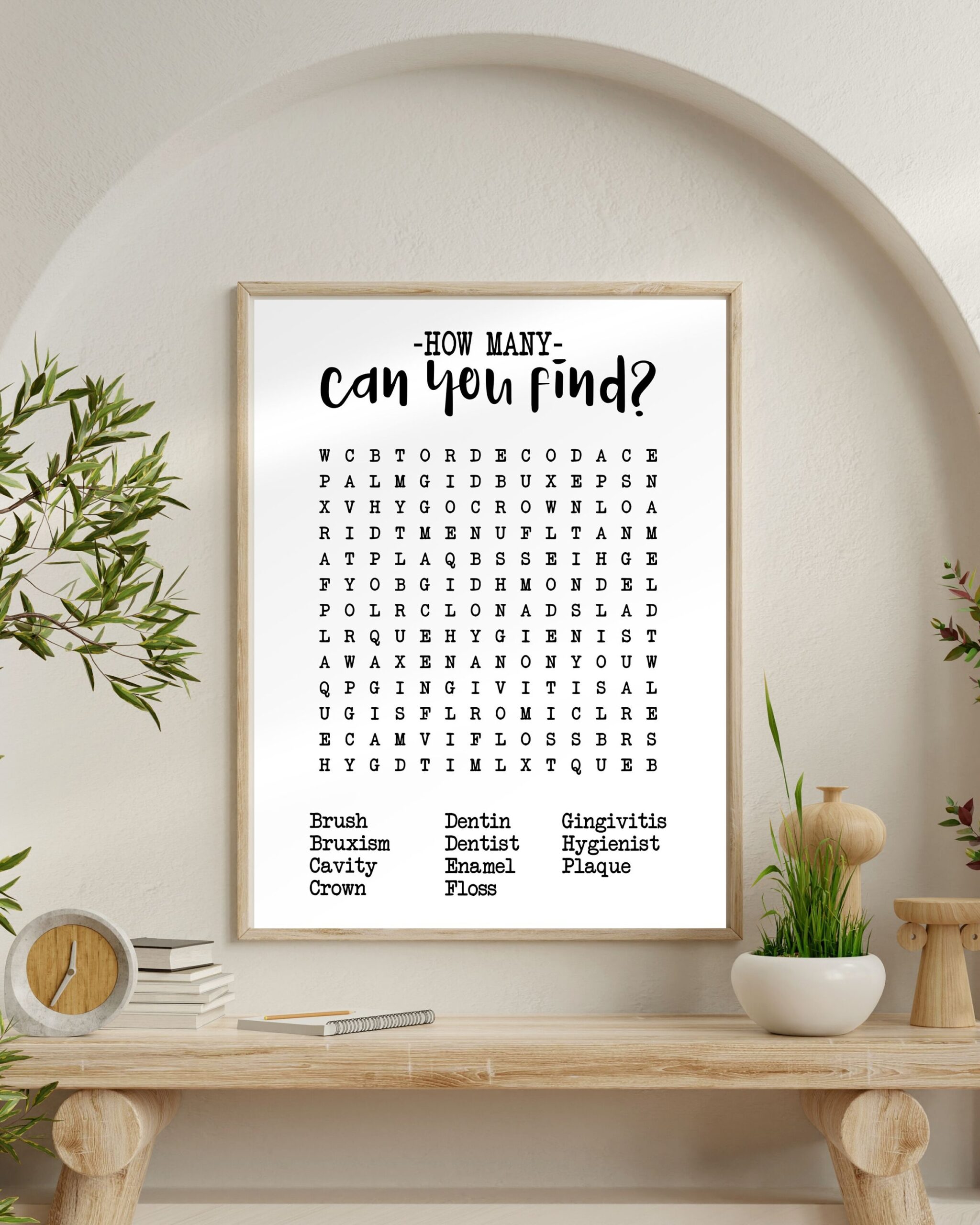 Free Printable Dental Word Search