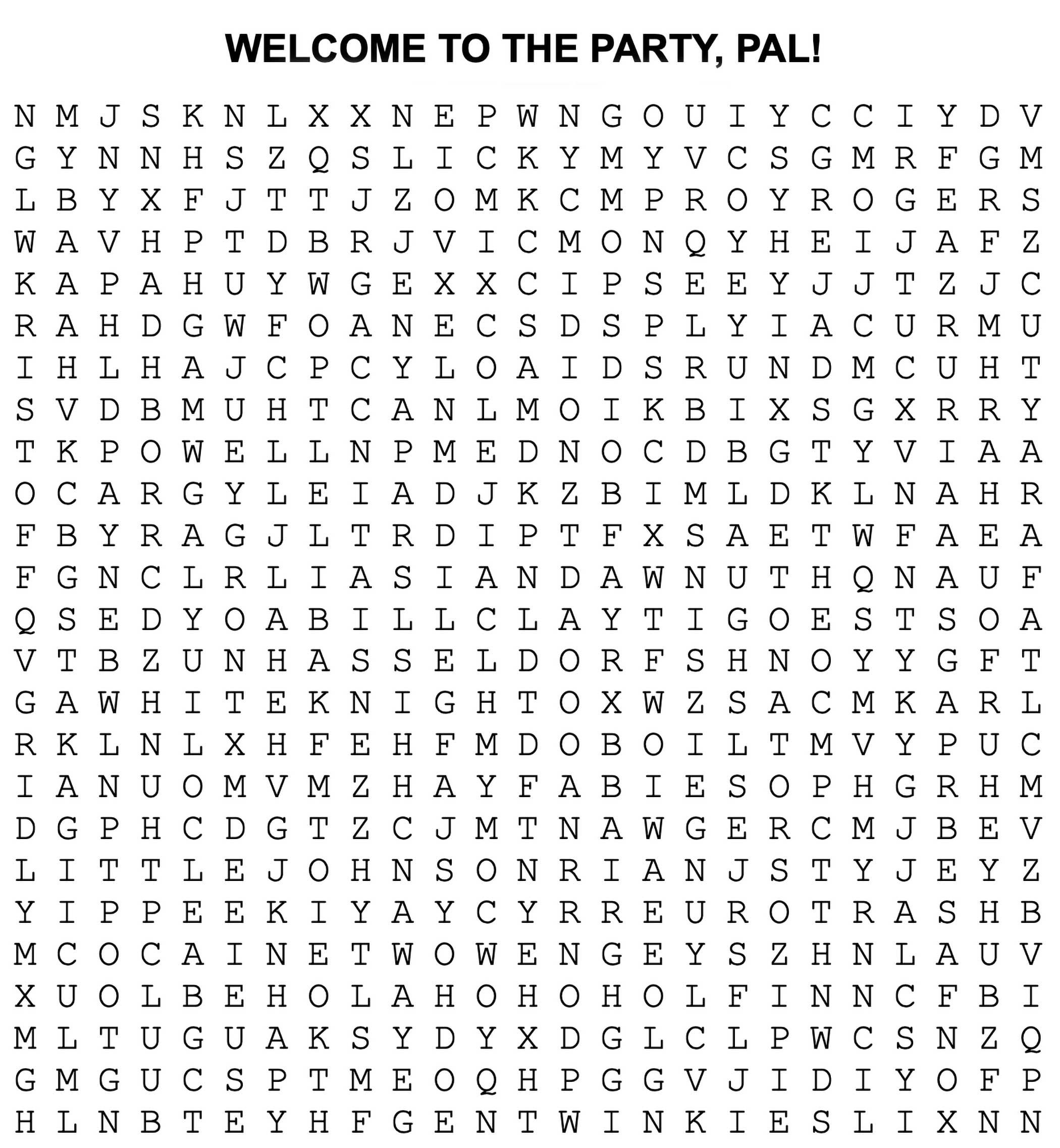 Die Hard Word Search L T Hanlon