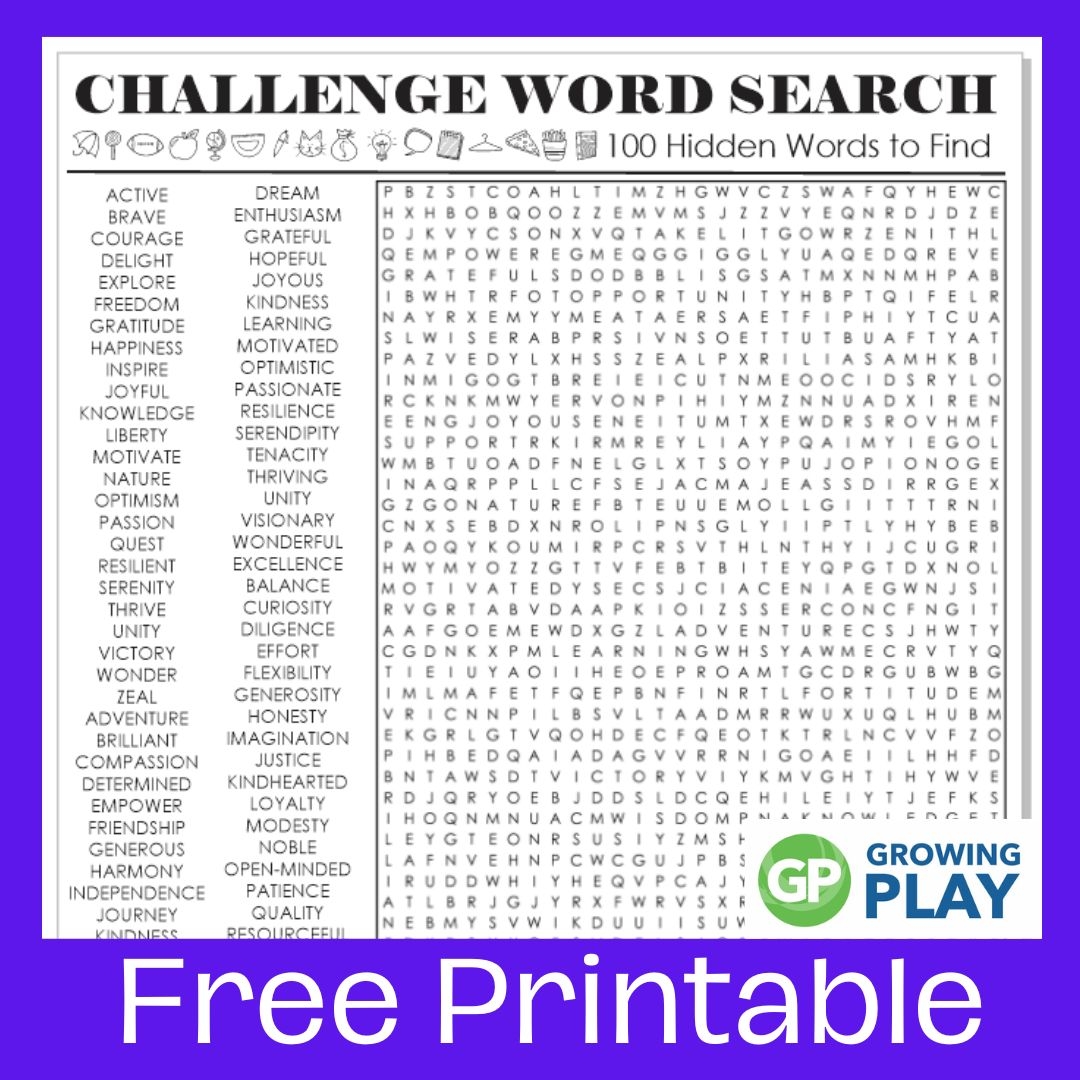 Printable Adult Word Search Puzzles