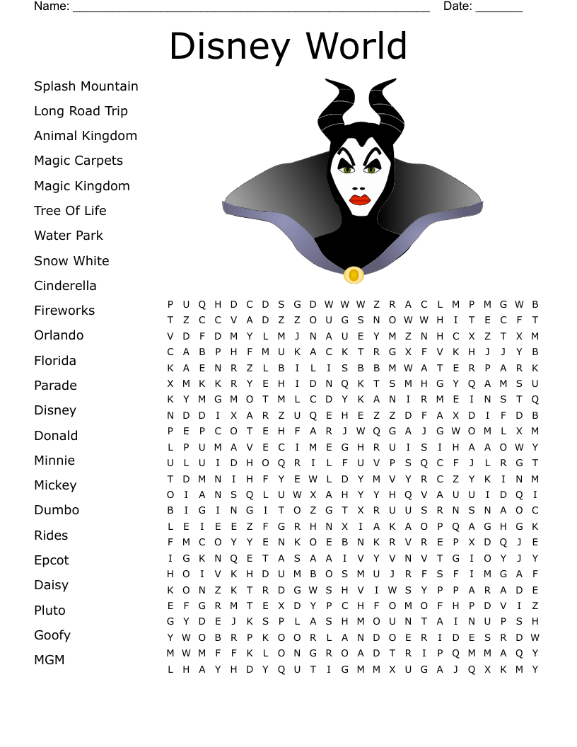 Dumbo Word Search Printable Dumbo Word Search Printable