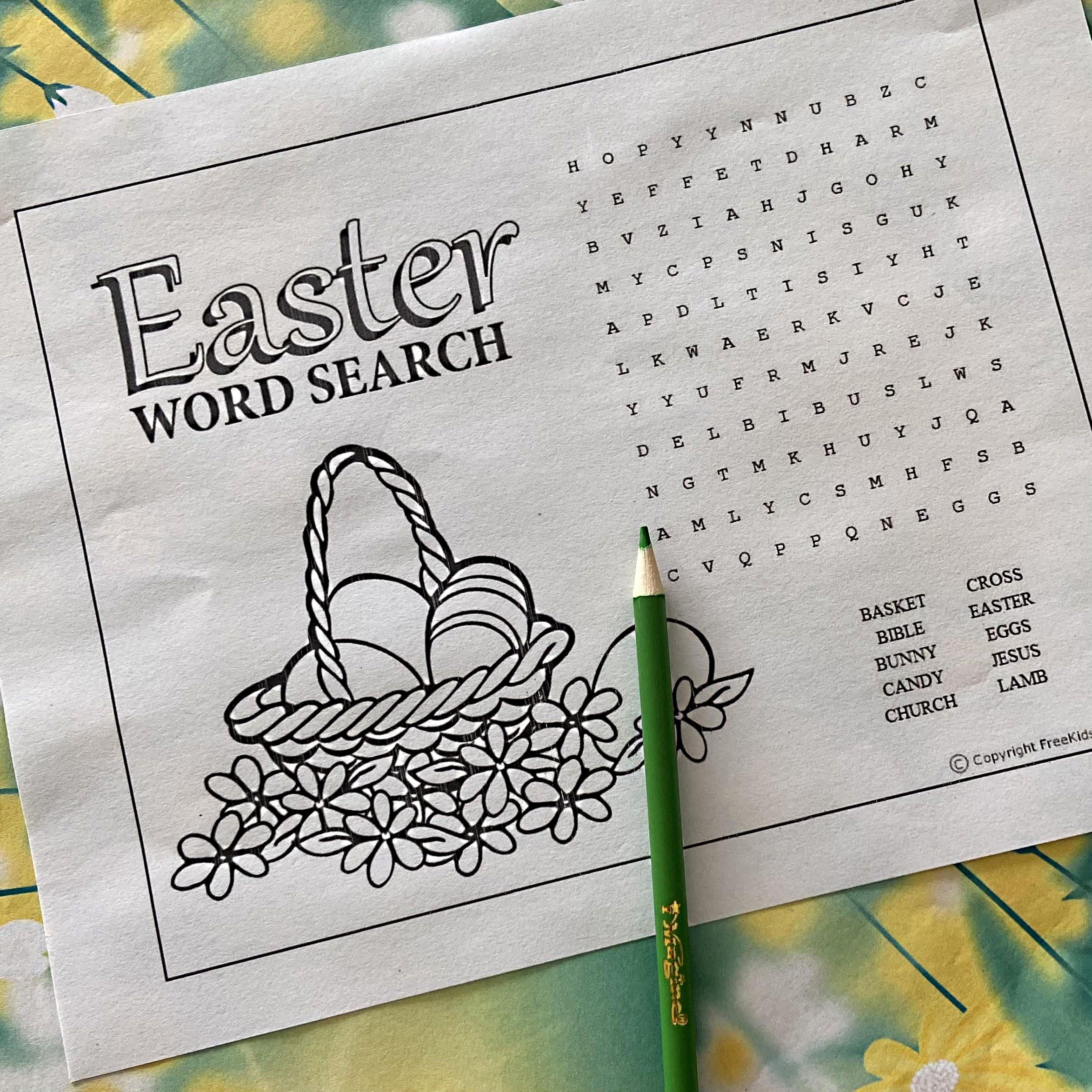 Easter Word Search Easter Word Search