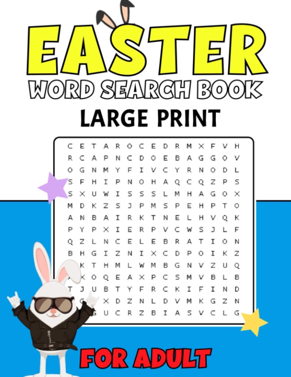 Easter Word Search Book Large Print For Adult Easy To Hard Word 