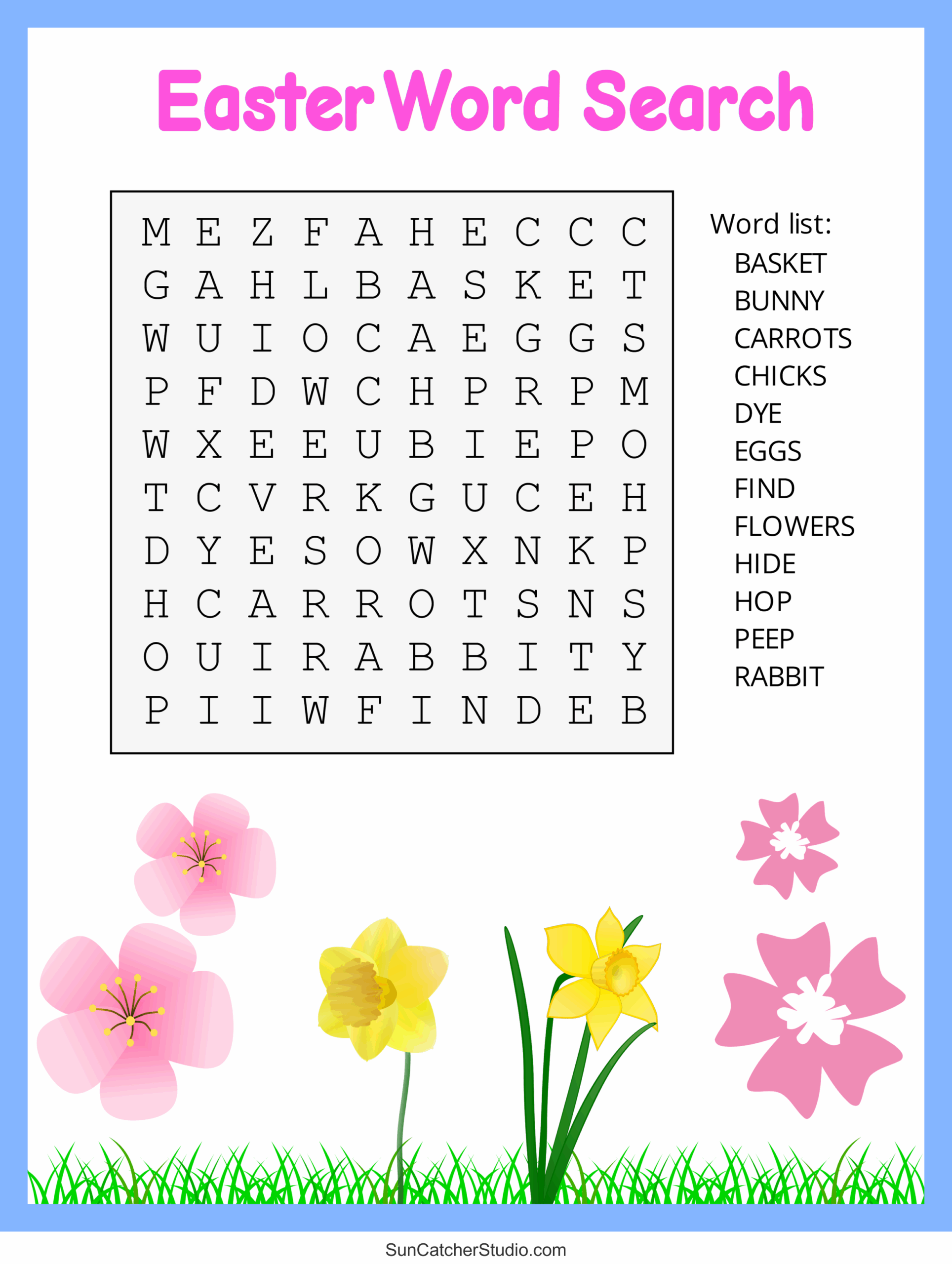 Easter Word Search Printable Ks2