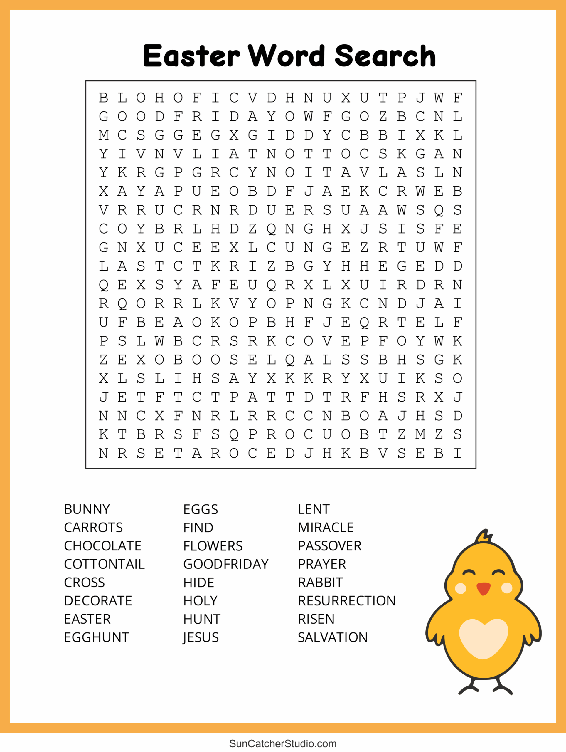 Free Printable Religious Easter Word Search Free Printable Religious Easter Word Search