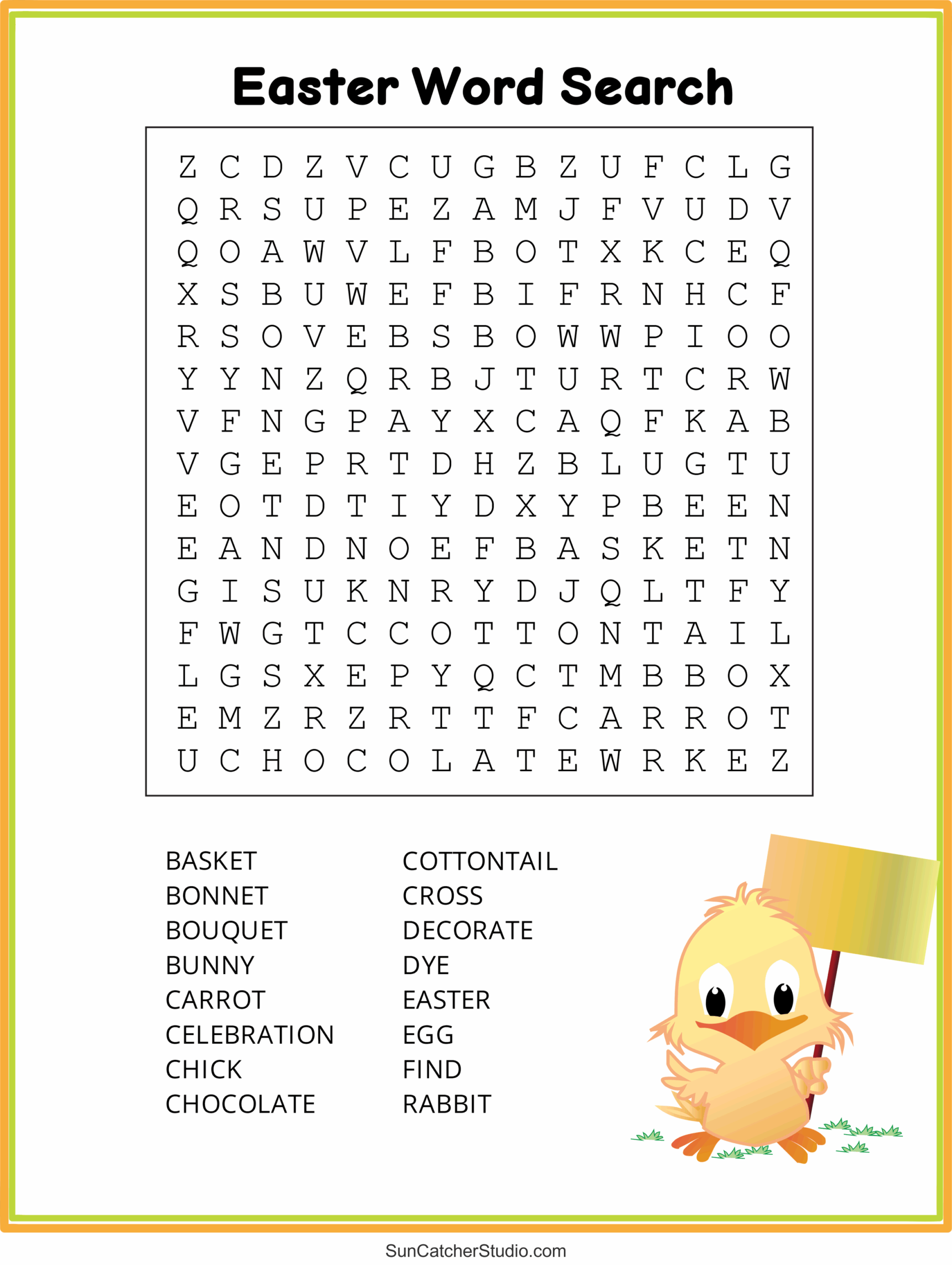 Easter Word Search Free Printable PDF Puzzles Free Printables Monograms Design Tools Patterns U0026 DIY Projects