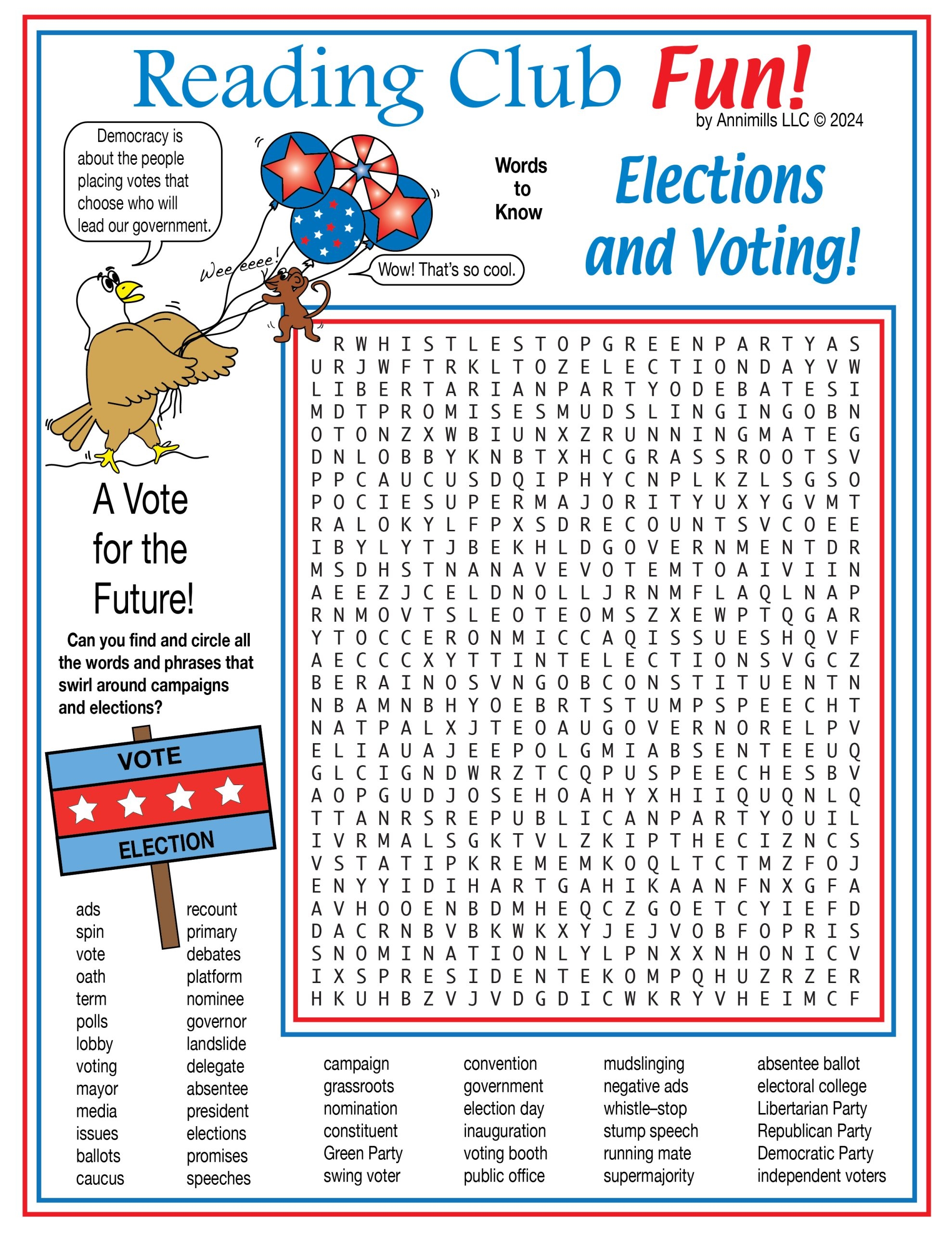 Elections Voting And Political Parties Printable Educational Puzzle Set Made By Teachers