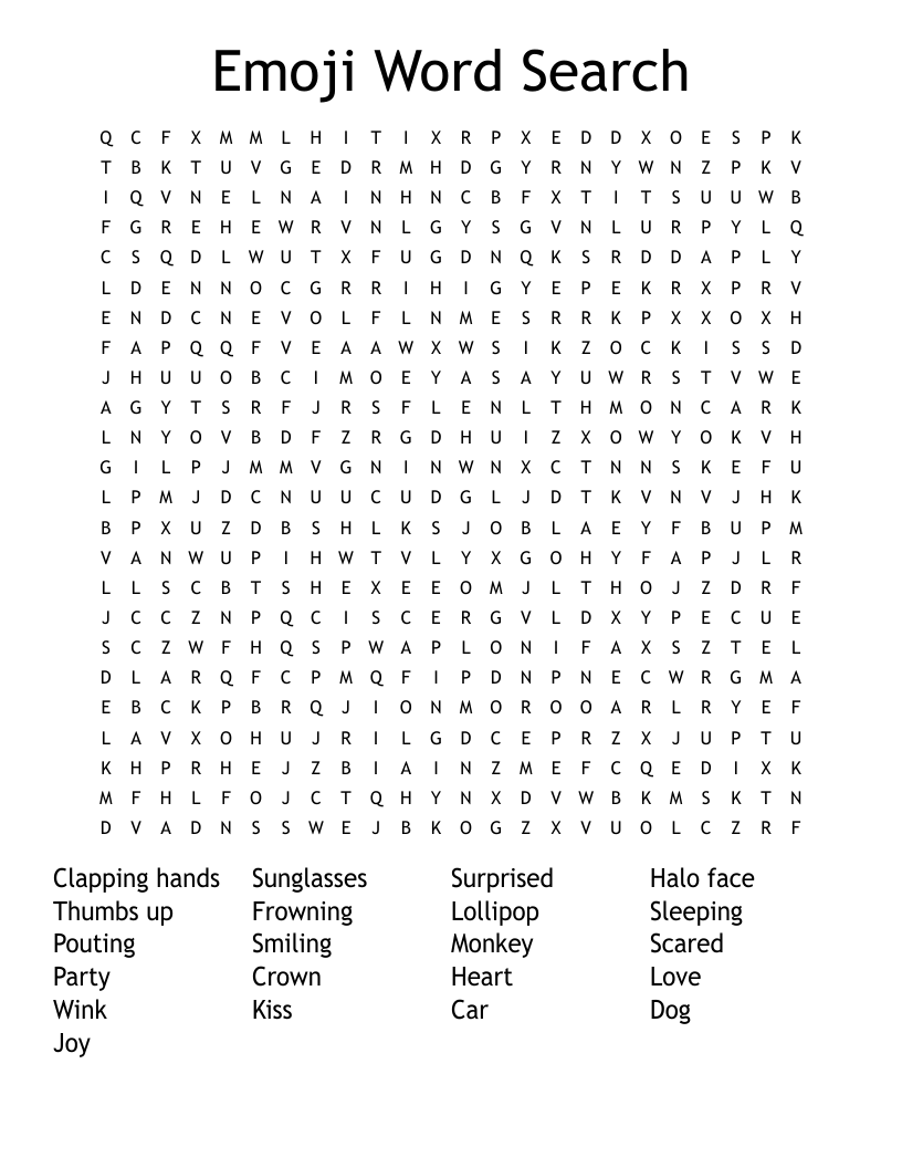 Emoji Word Search WordMint