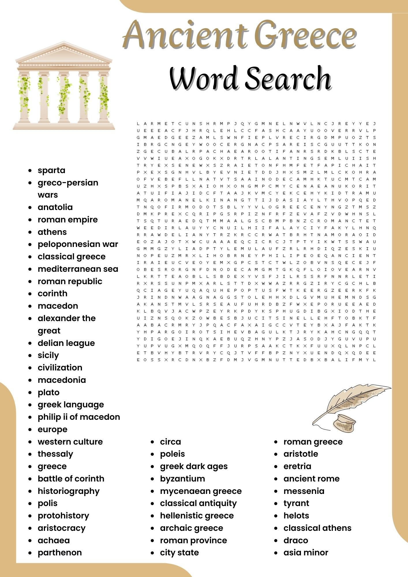 Exploring Ancient Greek Civilization Interactive Worksheets For 