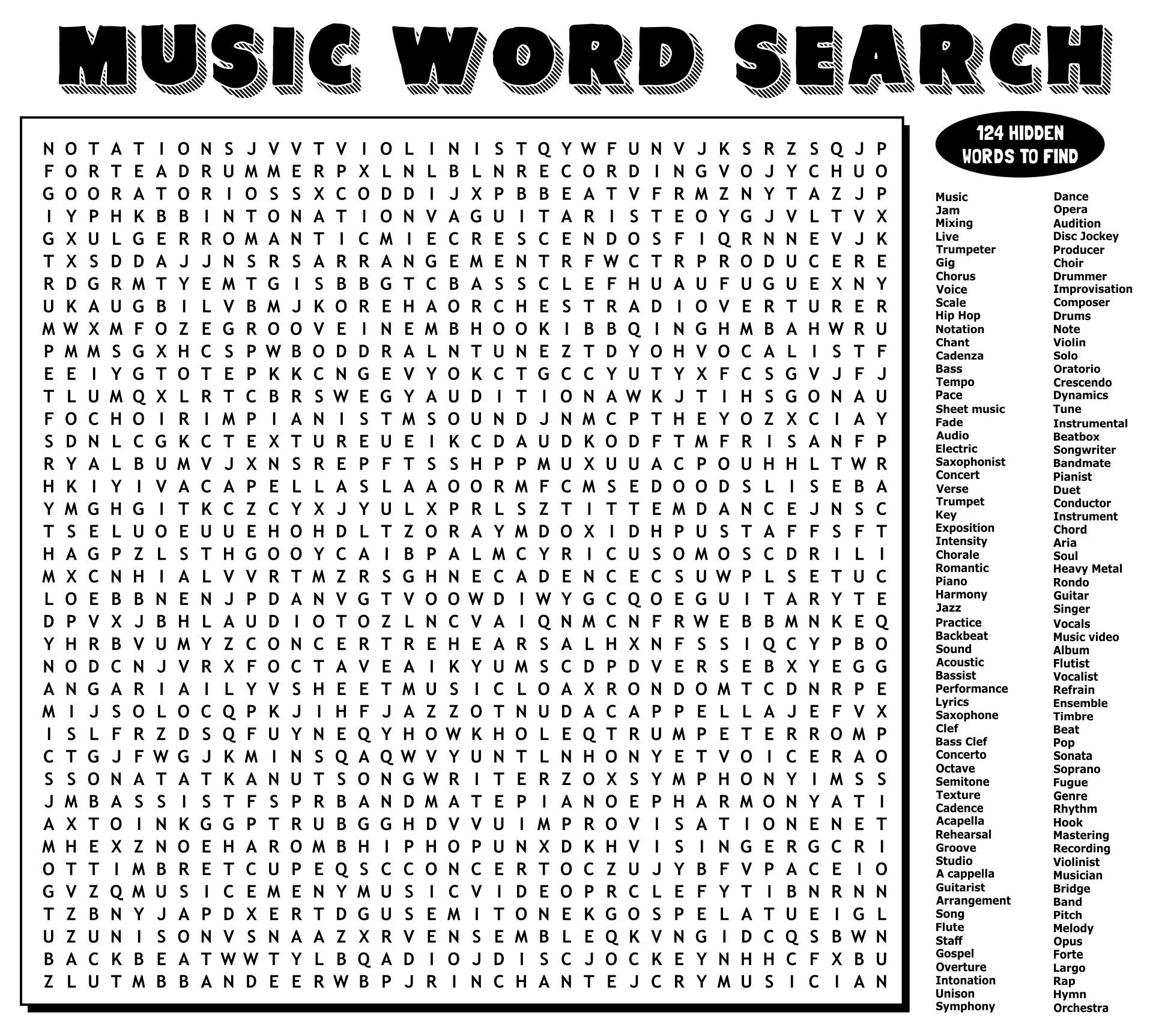 Extremely Hard Word Search 20 Free PDF Printables Printablee Worksheets Library