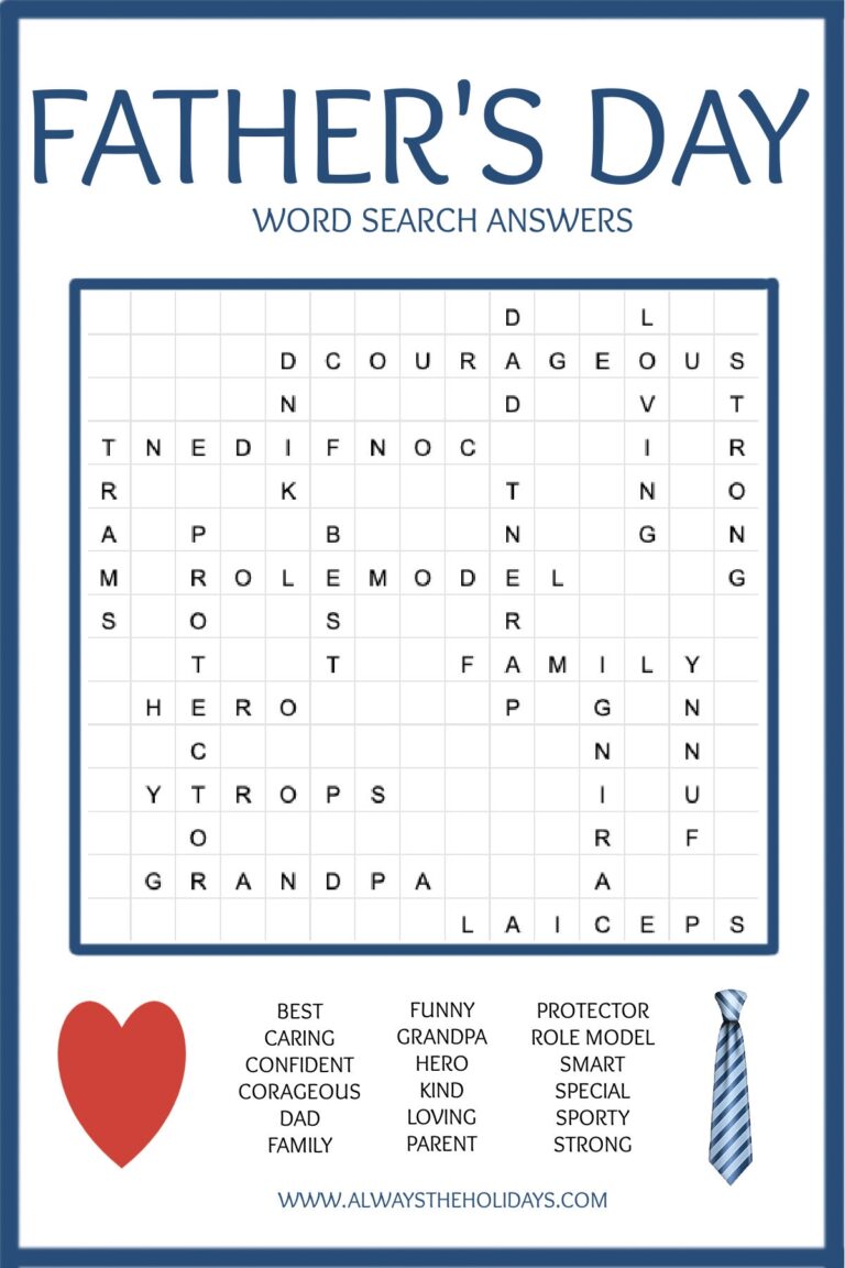 Father s Day Word Search Printable Free Word Find Printable