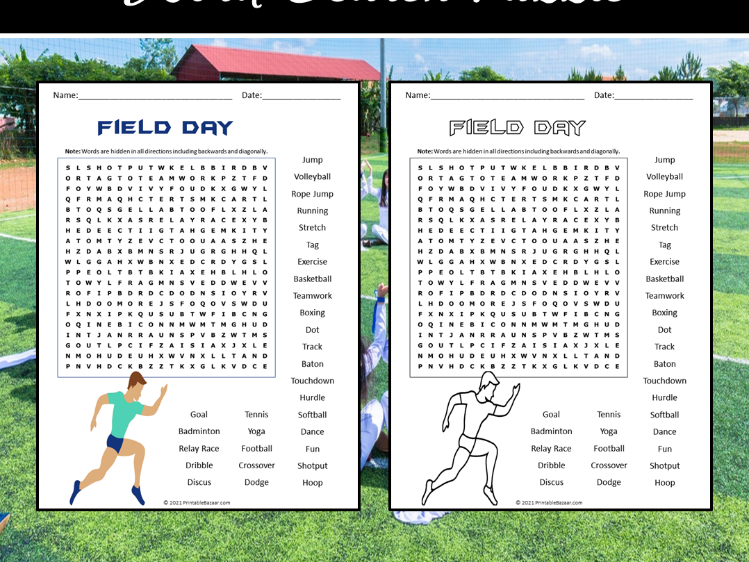 Field Day Word Search Puzzle Teaching Resources Field Day Word Search Puzzle Teaching Resources